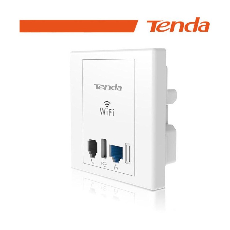 TENDA W6 AP a muro con WIFI e LAN USB N300 wireless