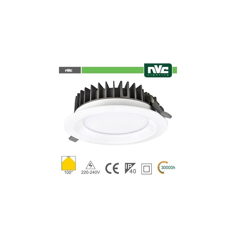 Downlight LED IP40 20W 3000K 1530LM 100º FORO:150mm