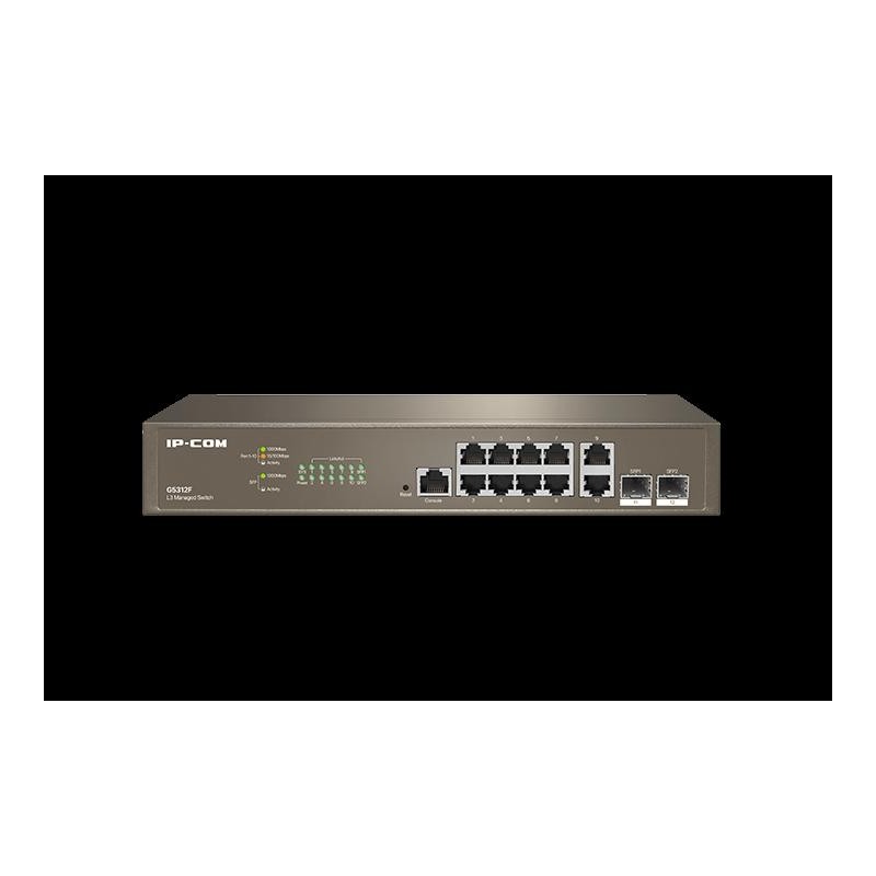 Switch L3 Managed 10x10/100/1000Base-T + 2 SFP Gigabit