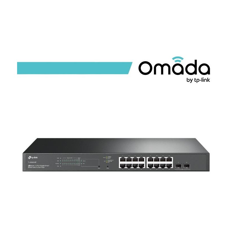 Omada Switch Smart Gigabit 18 Porte di cui 16 PoE+ Jetstream