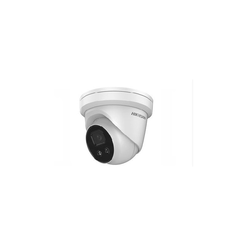 TURRET IP Hikvision 4MP, Ottica Fissa 2.8mm PoE,  ACUSENSE