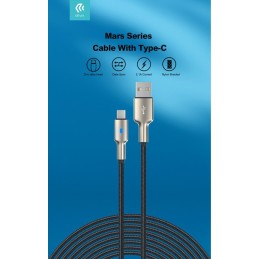 Cavo Usb-A - Tipo-C in lega zinco e nylon intrecciato 1.5 mt