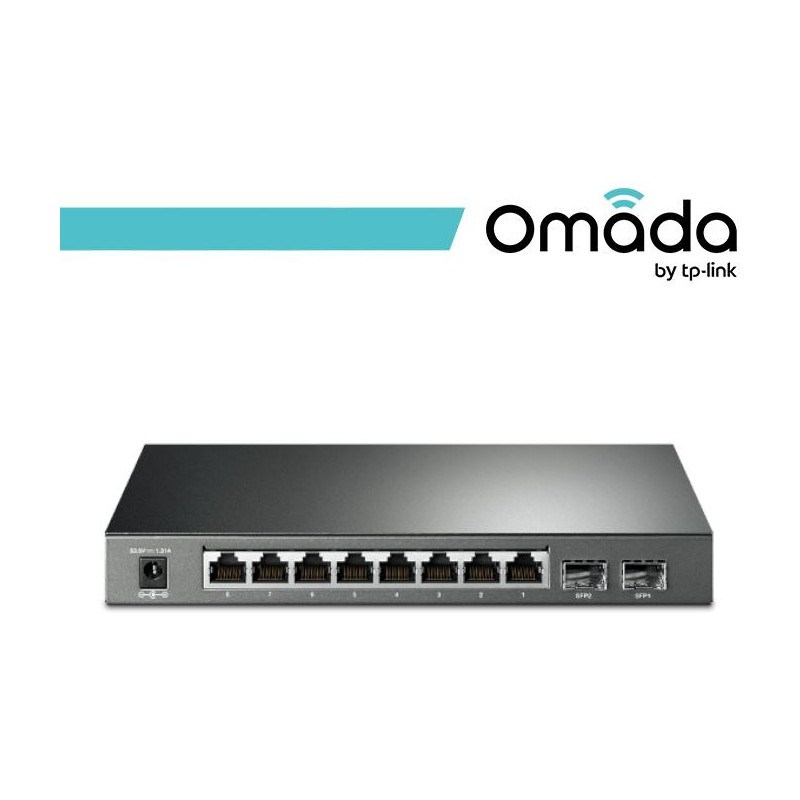 Omada Smart Switch JetStream Gigabit 8 Porte PoE+ 2 SFP 