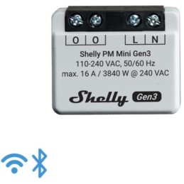 Shelly Mini PM Gen 3 - Smart module 4 Input 16A  AC WiFi/BT + PM