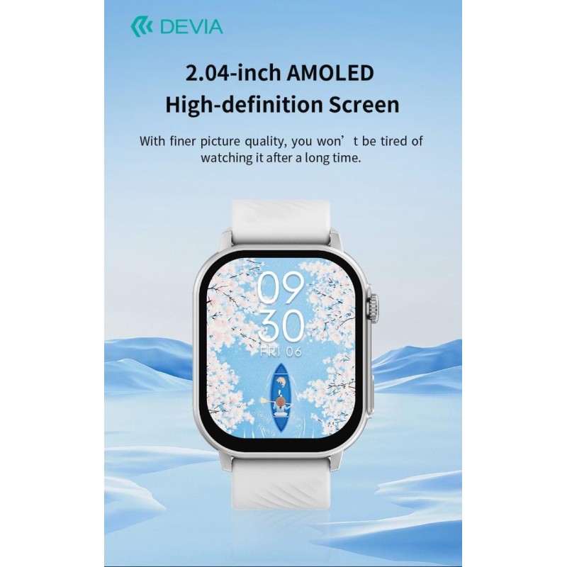 DEVIA Smart Watch AMOLED Pro2 IP67 modello ZL94 Silver