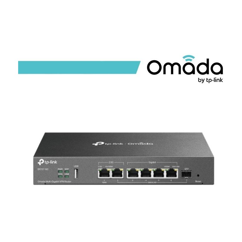 Omada Router VPN Multi-WAN con Porte 2.5G - ER707-M2