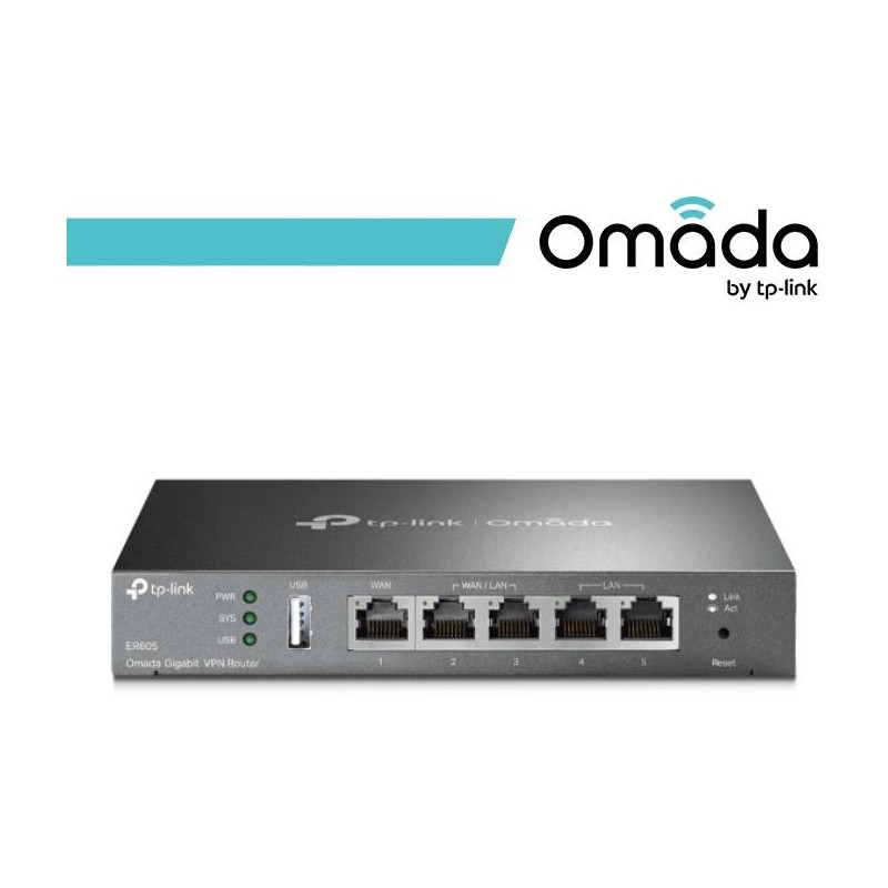 Omada Router Gateway VPN Gigabit Multi-WAN SafeStream - ER605