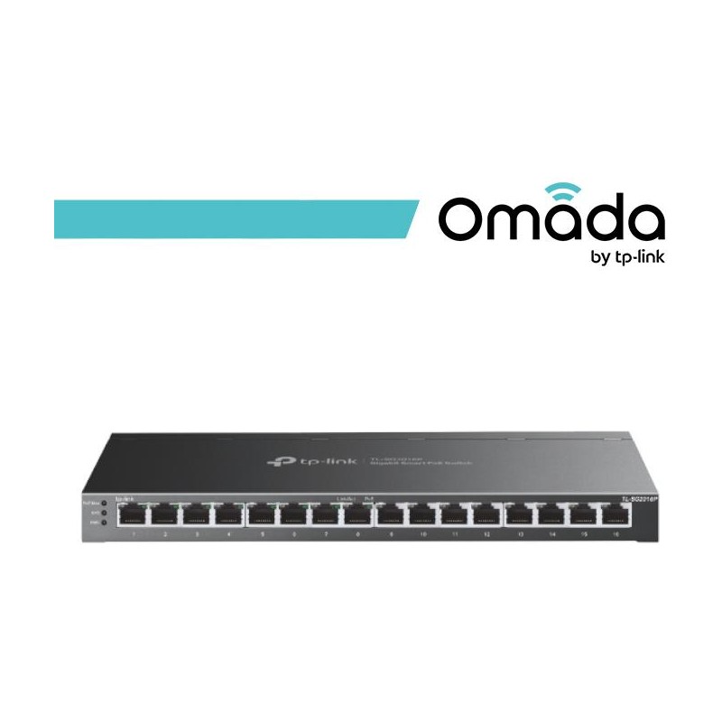 Omada Switch Smart Desktop 16 Porte Gigabit di cui 8 PoE+