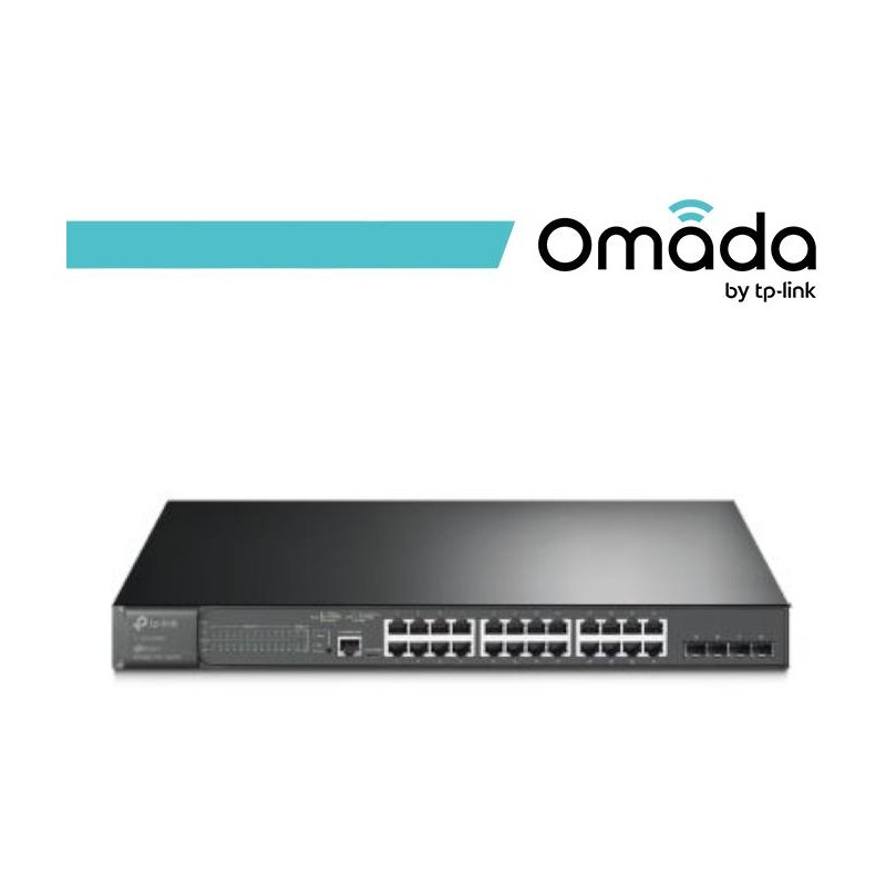 Omada Switch 24 Porte Gigabit PoE+ e 4 Slot SFP