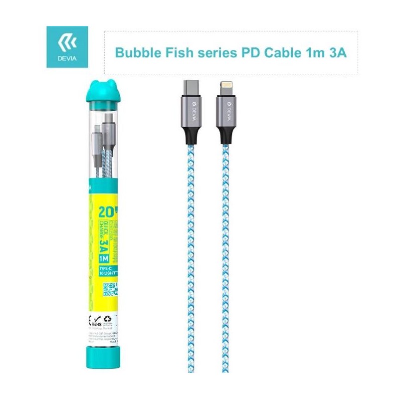 Cavo Bubble Tipo-C - Lightning 3A 27W Per carica rapida PD