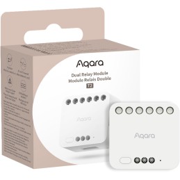 Aqara Modulo Relè Doppio T2 Zigbee - Luci/prese/tapparel/garage + contatto pulit