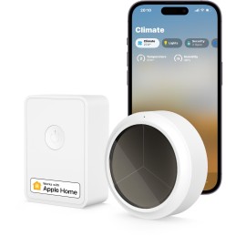 Meross KIT Sensore Temperatura&Umidità Smart  RF + Hub Wi-Fi - Apple HomeKit