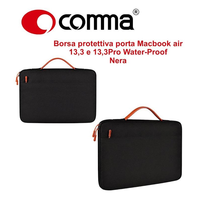 Borsa protettiva Macbook air 13,3 e 13,3Pro Water-Proof Nera