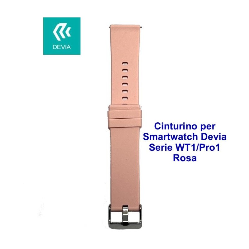 Cinturino per smartwatch Devia Serie WT1 / Pro1 Rosa