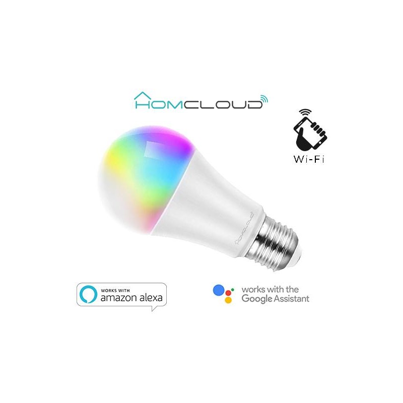 Lampadina Wi-FI RGB + Bianco CCT E27 dimmerabile